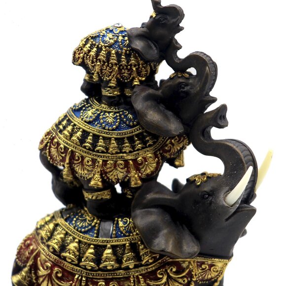 Dalax- Baby Elephants Riding on Mama Elephant Home Decorative Accent Gift Set - Picture 4 of 9